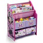 Disney Minnie Mouse Book And Toy Organizer, Multicolor