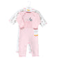 Hudson Baby Unisex Baby Cotton Coveralls, Some Bunny, 0-3 Months