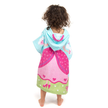 Florica Hooded Bath Towels For Girls Kids Toddlers Children 2 To 6 Years Old Cotton Ultra Soft Absorbent Poncho Beach Towel For