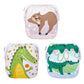 Alvababy 3 Pack Large Swim Diapers, Baby/Toddler/Infant Snap Adjustable Reusable Swim Diaper Baby Gift For Boy And Girl 3Zswy41