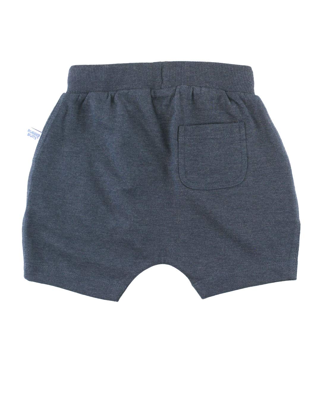 Ruggedbutts Baby/Toddler Boys Heather Navy Jogger Shorts - 12-18M