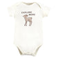 Touched By Nature Unisex Baby Organic Cotton Bodysuits, Dreamy Woodland, Preemie