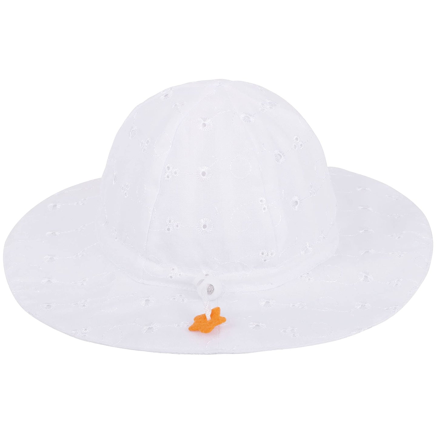 Simplikids Upf 50+ Uv Sun Protection Wide Brim Baby Sun Hat,White2, 12-24Months