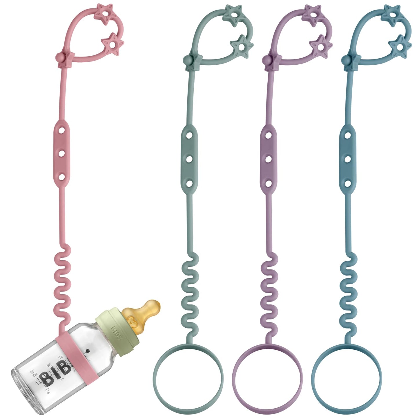 Toy Safety Straps, 3 Pack Silicone Sippy Cup Straps, Sippy Cup Leash For Baby, Keep Bottles And Sippy Cups Close At Hand And Off