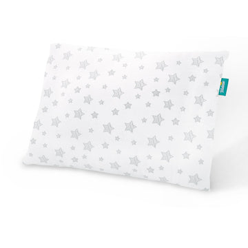 Thin Toddler Pillow with Pillowcase (13 x 18), Toddler Pillows for Sleeping, Machine Washable Soft Travel Pillow, Toddler Use On