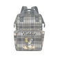Noverbibi Custom Diaper Bag for baby Customized Dragon Plaid Gray Baby Bag Personalized Nursing Bags with Name Custom Name Mommy