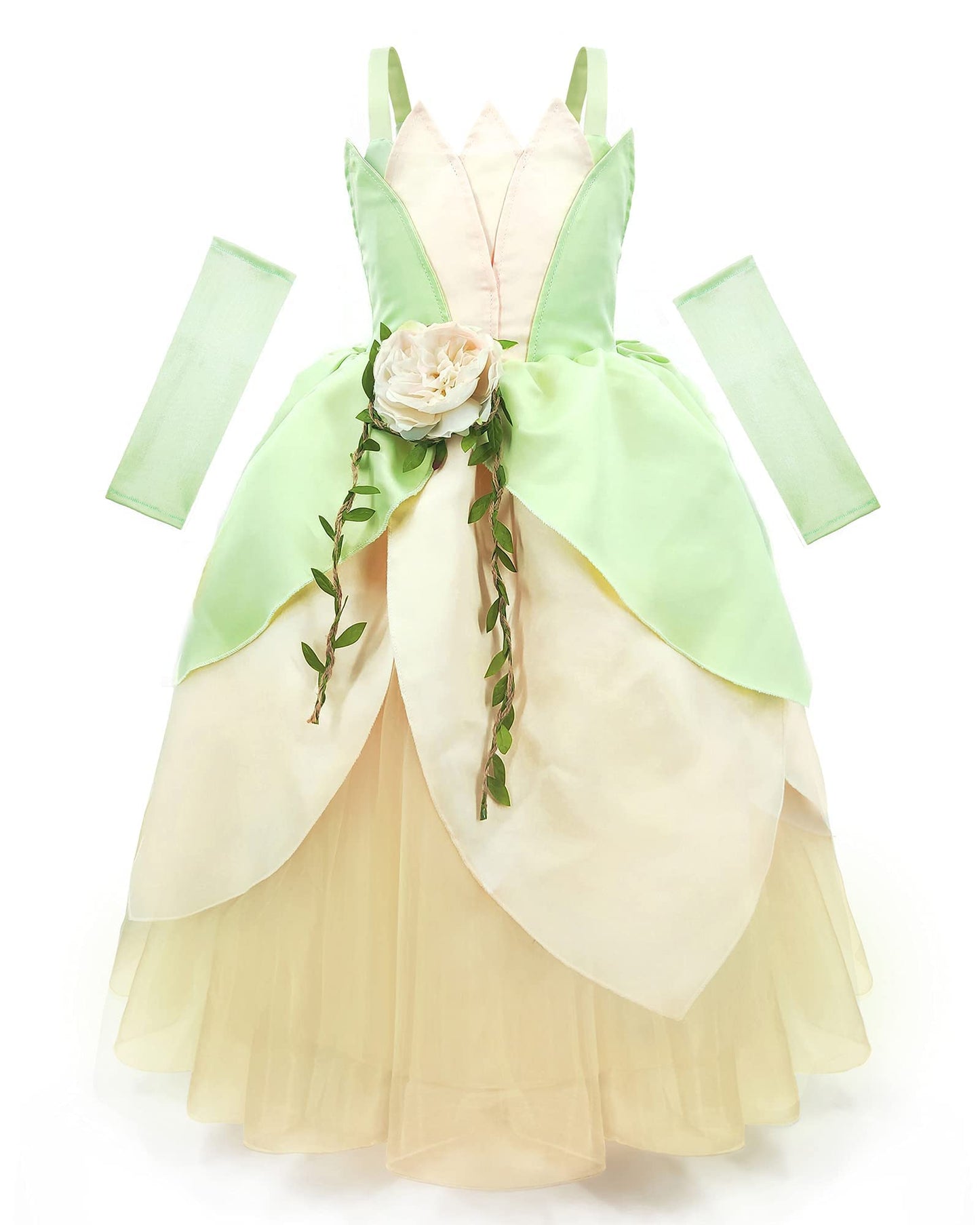 Cqdy Princess Costume For Girls Fancy Fairy Halloween Party Dress Up Toddler Baby Tale Role Play Green Dress