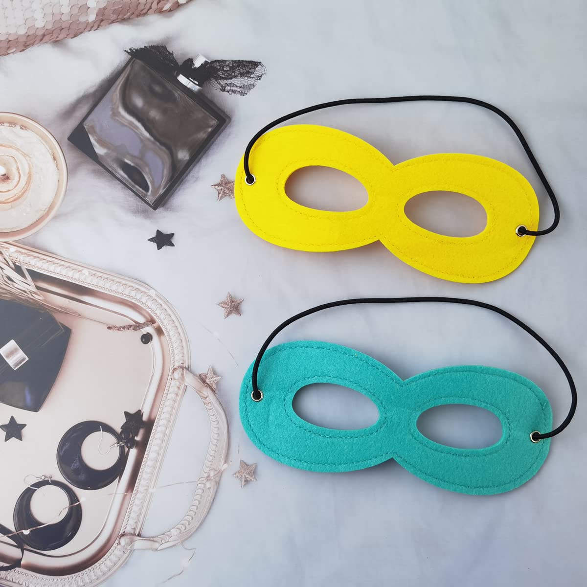 Ronyoung 30Pcs Masks For Kids Party Cosplay Dress Up Superhero Eye Masks For Halloween Christmas Birthday