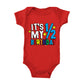 Haase Unlimited It'S My 1/2 Birthday - Half 6 Months Old Bodysuit (Red, 6 Months)