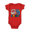 Haase Unlimited It'S My 1/2 Birthday - Half 6 Months Old Bodysuit (Red, 6 Months)