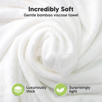 Keababies Baby Hooded Towel - Viscose Derived From Bamboo Baby Towel, Toddler Bath Towel, Infant Towels, Large Hooded Towel, Sof