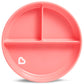 Munchkin Stay Put Suction Plate with Divider, BPA Free, Pink, Pack of 1