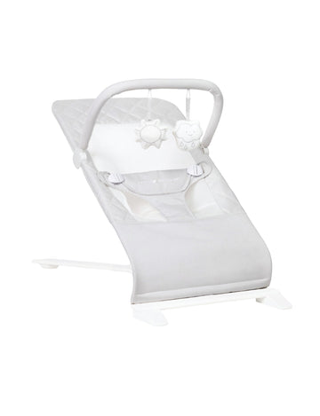 Baby Delight Alpine Deluxe Portable Bouncer | Infant | 0 - 6 Months | Driftwood Grey