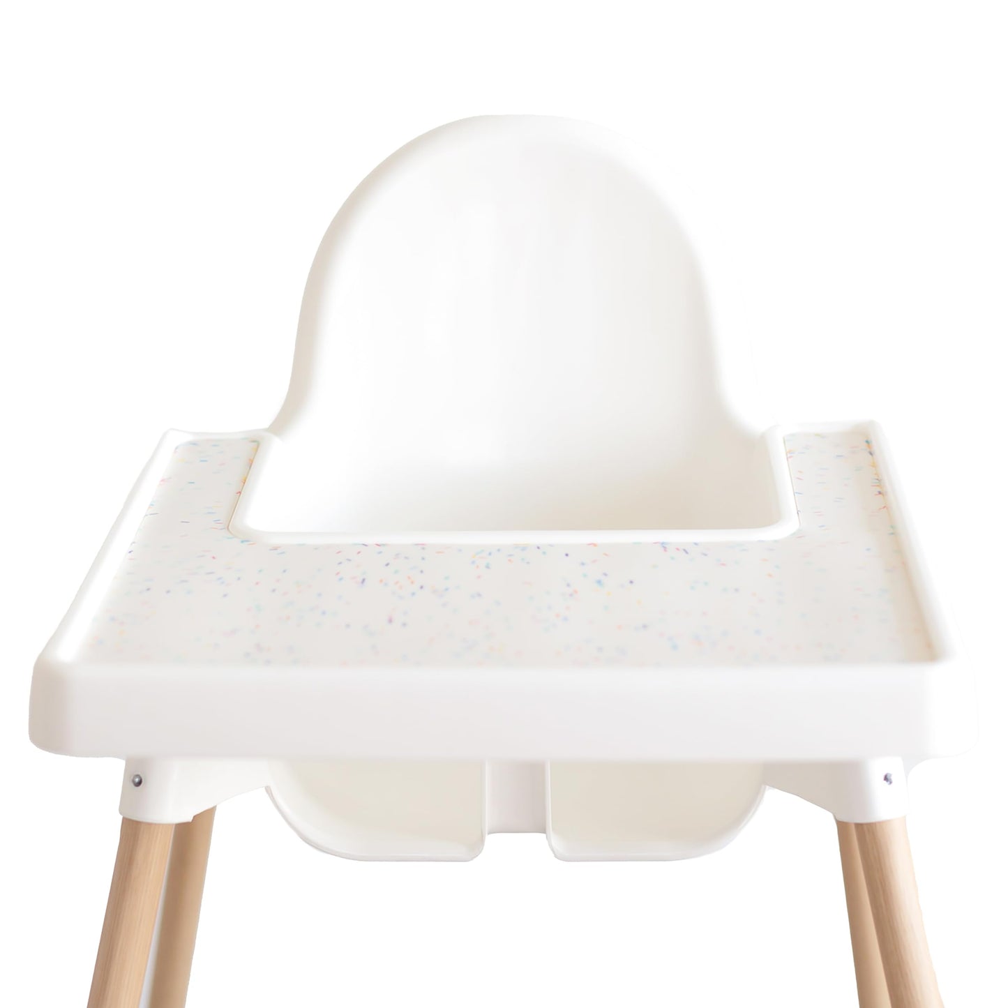 Yeah Baby Goods Placemats Compatible W/Antilop High Chair (Rainbow Sprinkles) - Slip-Resistant & Food-Grade Silicone High Chair