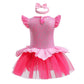 Myrisam Baby Girls Aurora Princess Birthday Romper Tutu Dress Sleeping The Beauty Halloween Costumes W/Headband