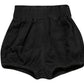 Looly Unisex Baby Girls Boys 3 Pack Cotton Linen Blend Bloomer Shorts (90 (1-2T), Black, Yellow, Blue)
