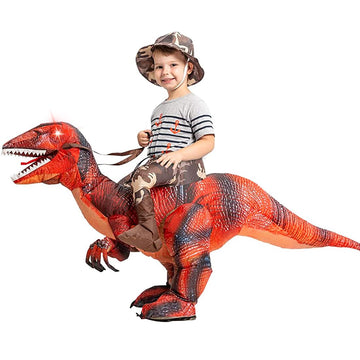 Goosh Inflatable Dinosaur Costume For Kids Halloween Costumes Boys Girls Funny Blow Up Costume For Halloween Party Cosplay (7-10