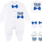 Lilax Baby Boy Newborn Crown Jewels Layette 4 Piece Gift Set 0-3 Months Royal Blue 0-3M