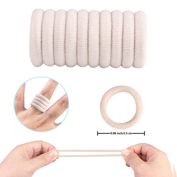 100 Pcs Baby Hair Ties, Cotton Hair Ties For Girls And Kids, Multicolor Small Seamless Hair Bands Elastic Ponytail Holders Kids