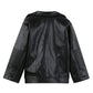 Gliglittr Toddler Baby Boy Girl Motorcycle Faux Leather Jackets Coat Winter Outwear For 1-6Y (Black, 12-18M(Size 80)