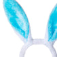 Cute Soft Touch Bunny Ears Headband Christmas Rabbit Ears Headband Gift For Children Kids Girls (Blue)