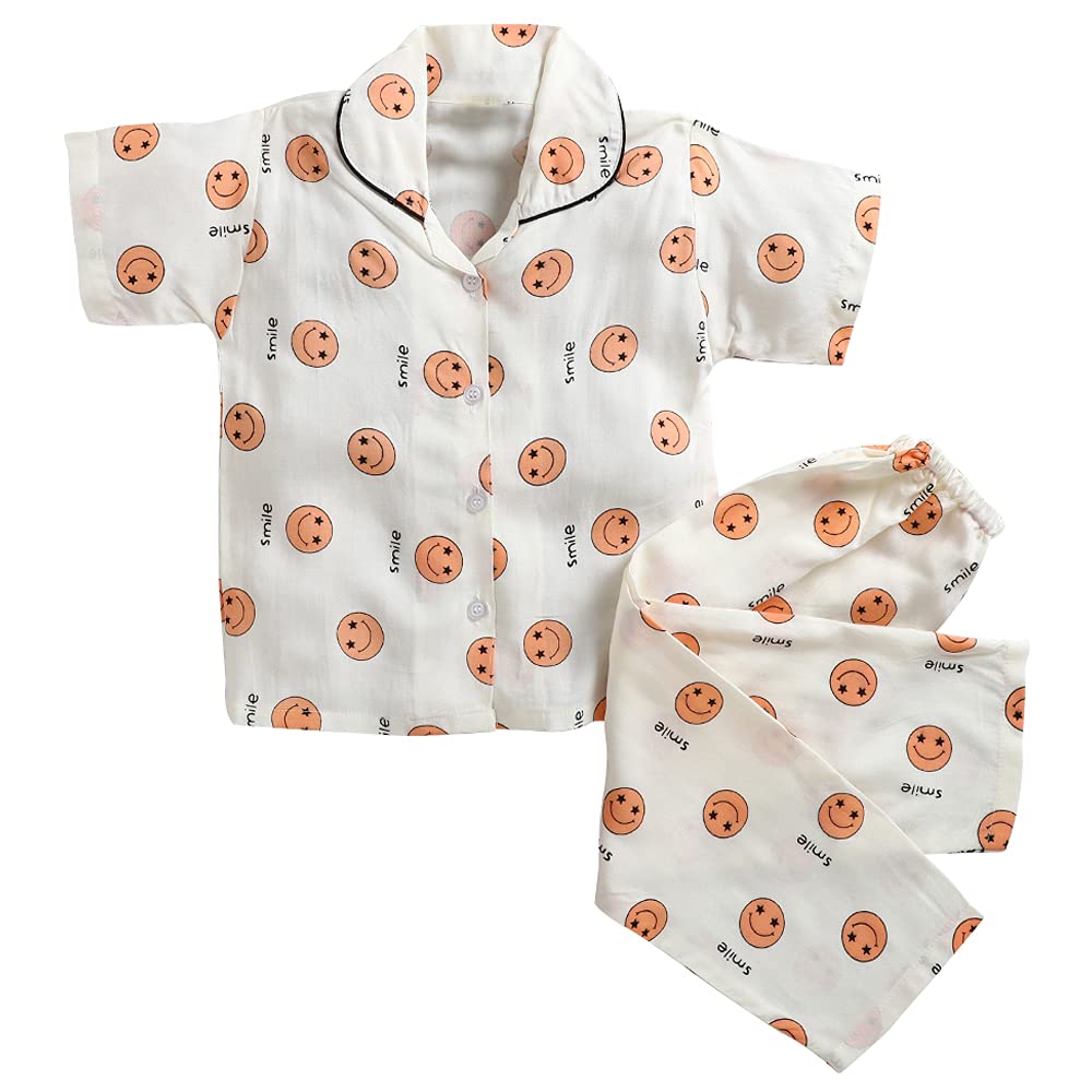 Wish Karo Cotton Sleepwear for Boys & Girls(ND21pch_Peach_78yrs)