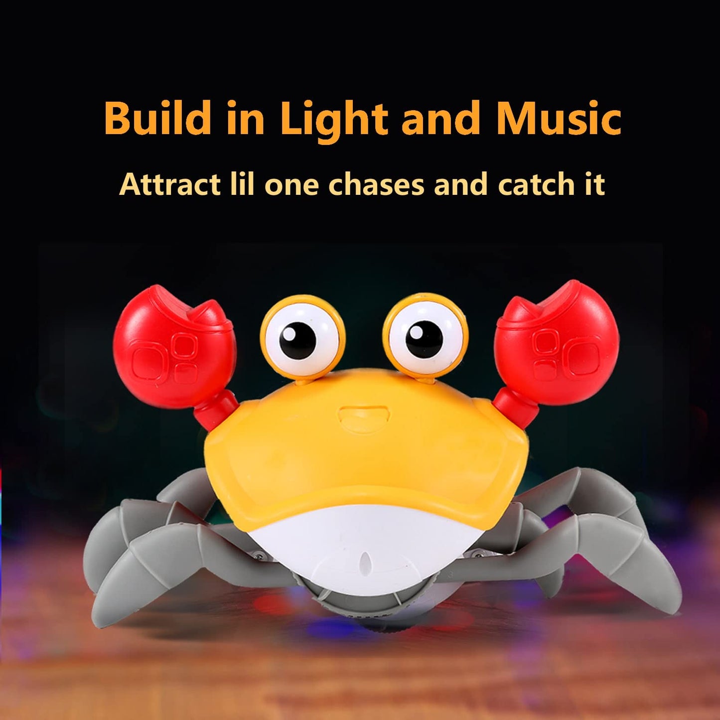 Crawling Crab Baby Toy Gifts: Tummy Time Toys Walking Dancing Cute Essentials Electric Induction Sensory Stuff Moving Babies Cra