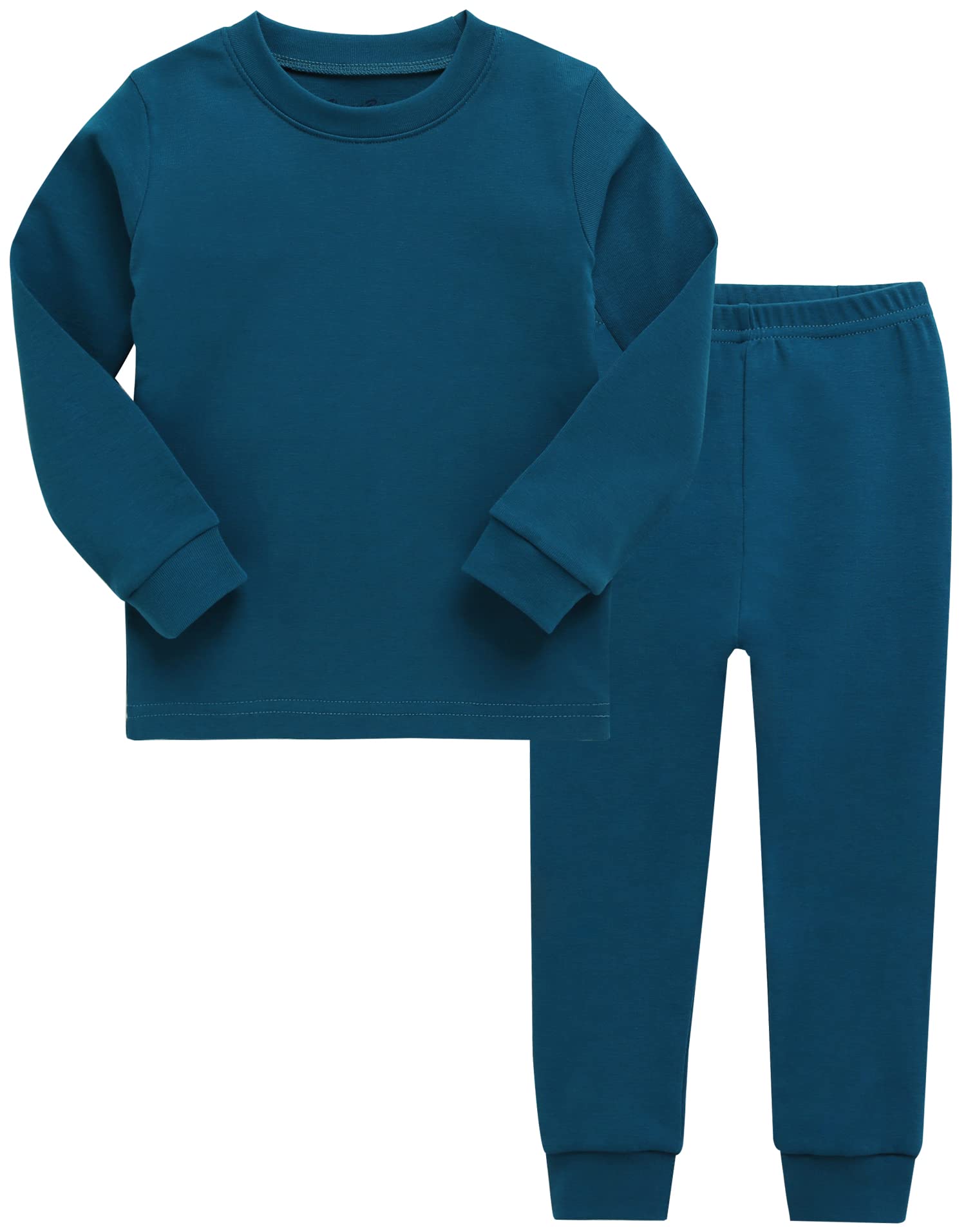 Vaenait Baby Kids Toddler Cotton Sleepwear Pajama Pjs 2Pcs Set Basic Bluegreen M WBBAPB09K3F4VL1