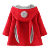 Rjxdlt Baby Girl'S Toddler Kids Fall Winter Coat Jacket Outwear Ear Hoodie Sweatshirt (3-6 Months, Red) 135