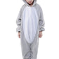 Canasour Koala Onesie One Piece One Piece Anime Cosplay Costume Unisex Halloween Hoodie Pajamas Grey Kids For 4T Boys Party Pyja