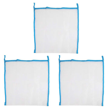 Firm Durable Bath Toy Storage Bag Mesh Toy Bag Balcony Hangs Wall Door(Blue)