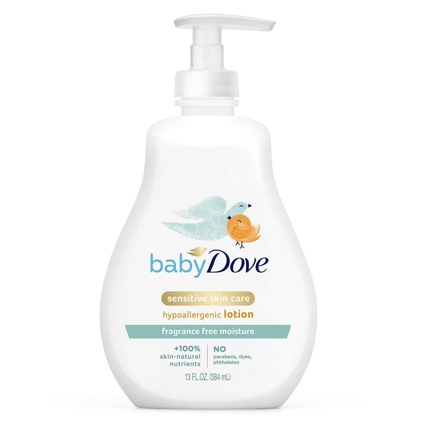 Dove Baby Lotion Sensitive Moisture 13 Ounce Fragrance-Free (384Ml) (3 Pack)