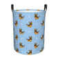 Pevtufa Cute Puppy Foldable Laundry Basket Organizer,Fabric Clothes Toy Storage Basket Nursery Hamper Storage Bin For Household 