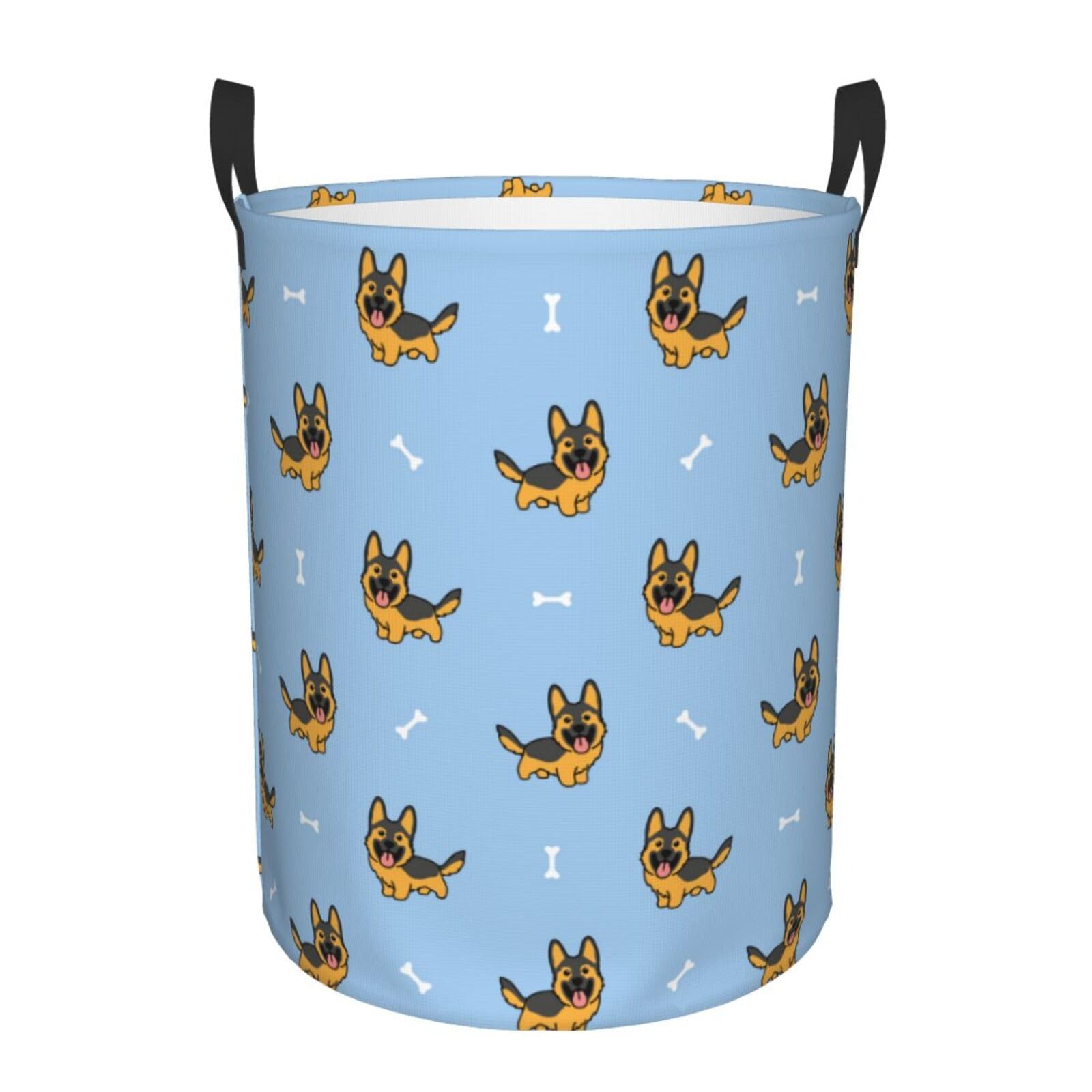 Pevtufa Cute Puppy Foldable Laundry Basket Organizer,Fabric Clothes Toy Storage Basket Nursery Hamper Storage Bin For Household 