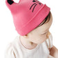 Allydrew Happy Cat Ear Knitted Beanie Winter Hat For Baby, Gray