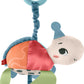 Fisher-Price Baby Stroller Toy Planet Friends Sea Me Bounce Turtle Plush with Teether, Motion & Sounds for Newborns Ages 0+ Mont