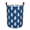 Pevtufa Beautiful King Penguin Pattern Foldable Laundry Basket Organizer,Fabric Clothes Toy Storage Basket Nursery Hamper Storag