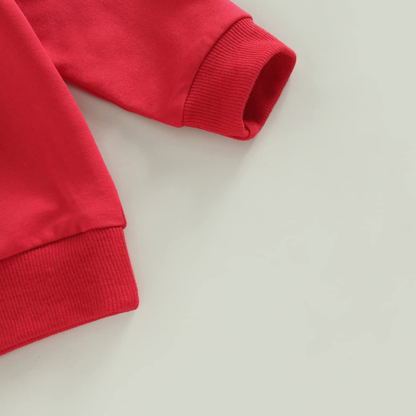 Lesimsam Toddler Baby Boy Valentines Day Outfit Letter Print Crewneck Long Sleeve Sweatshirt And Jogger Pants Set (Lover Boy-Red