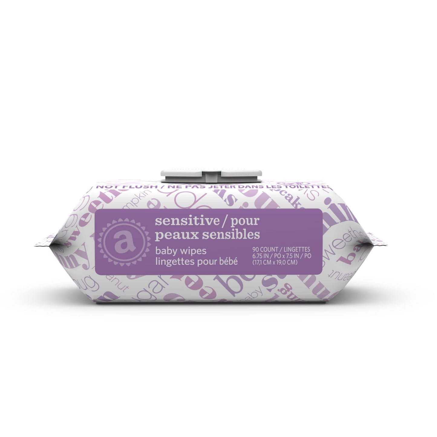 Amazon Elements Baby Wipes, Sensitive, 810 Count, Flip-Top Packs, Pack Of 9