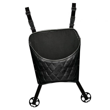 UJEAVETTE Auto Organizer Large Capacity Car Purse Holder for Cup Cosmetic Sundries black