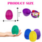 The Dreidel Company Fillable Easter Eggs with Hinge Bulk Colorful Bright Plastic Easter Eggs, Perfect for Easter Egg Hunt, Supri