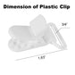 20-Pack Pacifier Clip Replacement Ends - Bpa-Free Plastic Fasteners For Diy Baby Crafts, Sewing Bibs & Blankets Straps (3/4 Inch