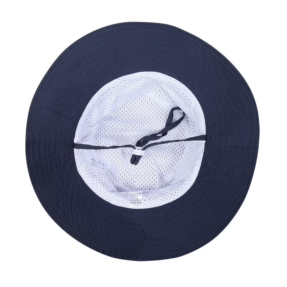 Baby Sun Hat Toddler Bucket Hat For Boys 2-7 Years Smile Face Navy