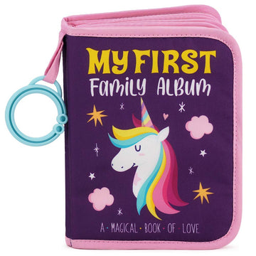 Urban Kiddy Baby'S My First Family Album | Soft Photo Cloth Book Gift Set For Newborn Toddler & Kids (Unicorn)