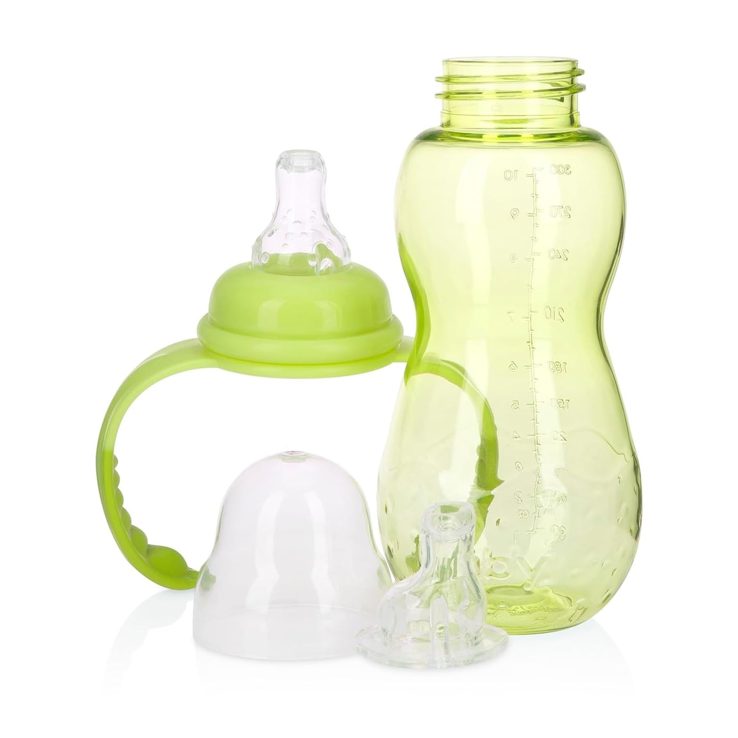 Nuby Non-Drip 3-Stages Grow With Me! Bottle 11 Ounce (3, Blue/Green/Orange)