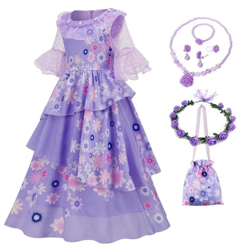 Sz-Tonda Girls Halloween Dress Costume - Kids Princess Party Cosplay Clothes Summer Dress Outfit