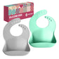 Sperric Silicone Baby Bibs - Soft Silicone Bib With Food Catcher And Waterproof Material - Adjustable Fit For Baby And Toddler (
