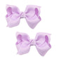 Koolgil Baby Girl's 2Pcs Cute 3 Inch Pure Color Bow-knot Hair Clip for Photography Travel Daily Life (Lavender)
