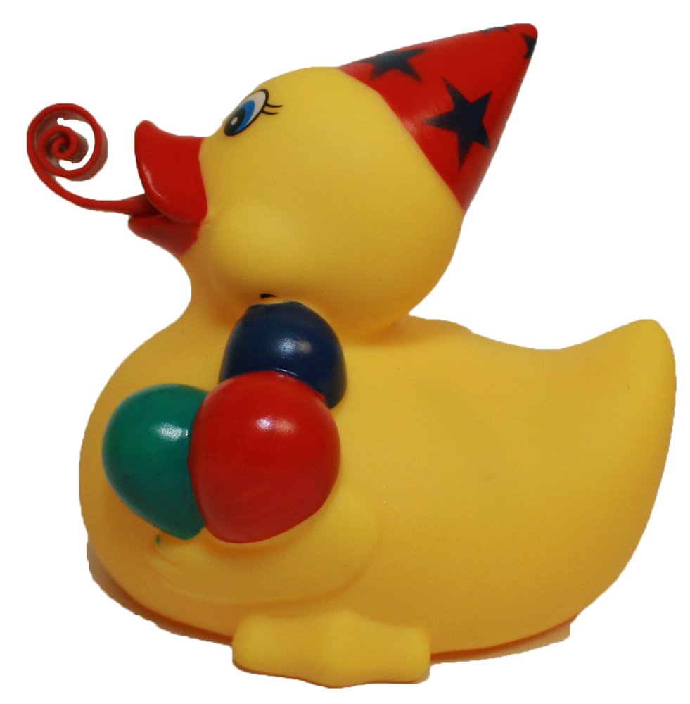 Rubber Ducks Family Party Rubber Duck, Waddlers Brand Toy Rubber Duck Squeaking and Tongue Blowing Party Celebration Fun, All De