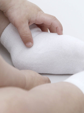 Gerber Baby 6-Pair Sock, White, 3-6 Months
